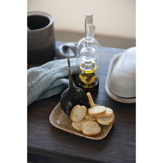 FINAL SALE Hand-Blown Glass Oil & Vinegar Cruet