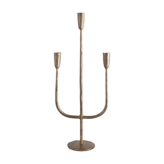 FINAL SALE Hand Forged Brass Candelabra