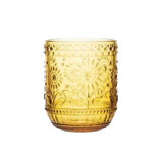 Amber Floral Embossed Cup