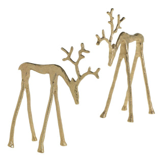 Modern Gold Reindeer (two sizes)