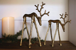 Modern Gold Reindeer (two sizes)